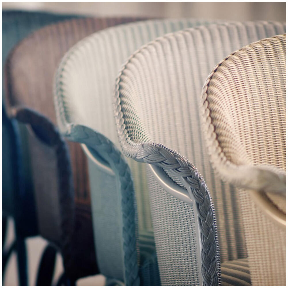 All Seasons lounge chair shown in different finishes.